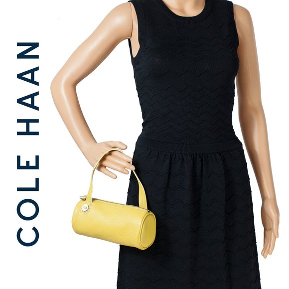 Cole Haan Yellow Mini Roll Village Collection Bag - Picture 1 of 5